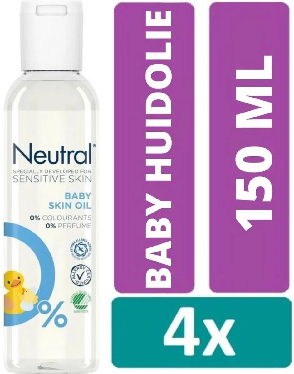 Neutral Baby Huidolie - 4x150ml Voordeelbundel