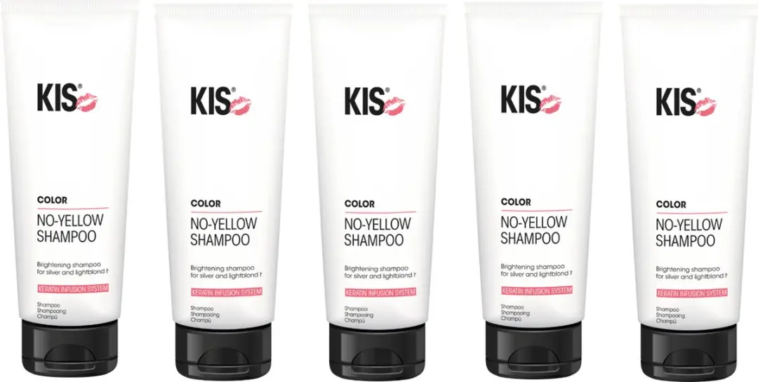 KIS No-Yellow Shampoo 250ml - 5 Stuks