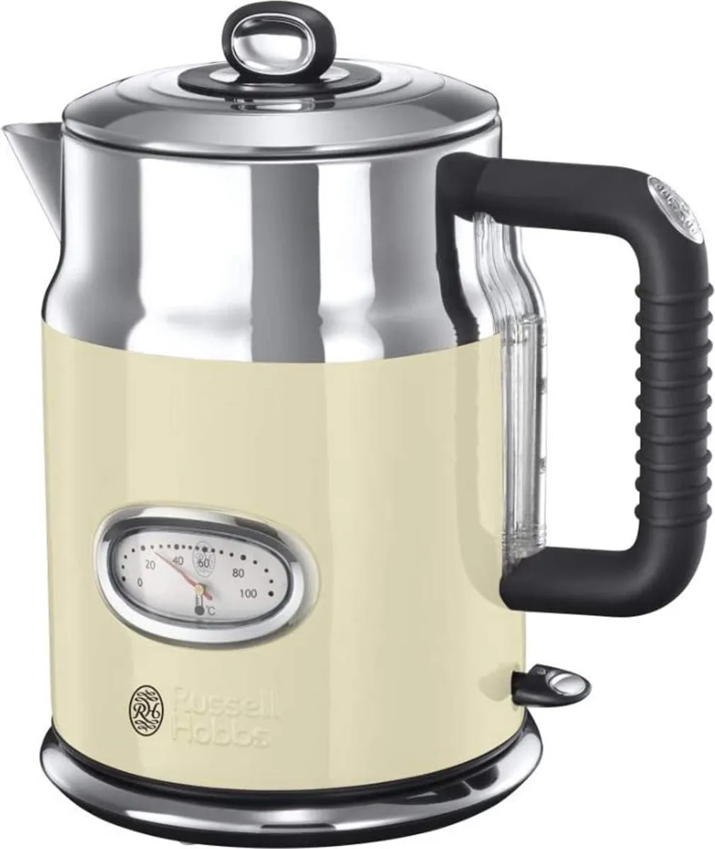 Russell Hobbs 21672-70 Retro Vintage Waterkoker 1.7L - 2400W - Crème