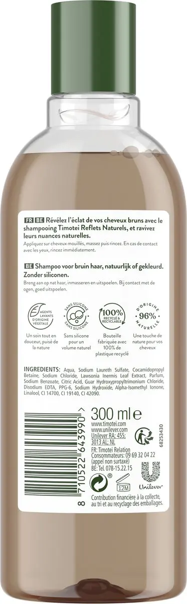 Timotei Shampoo Bruin Intense 300ml