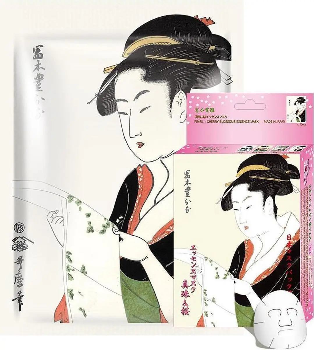 Mitomo Pearl & Sakura Gezichtsmasker 25ml - Transparant
