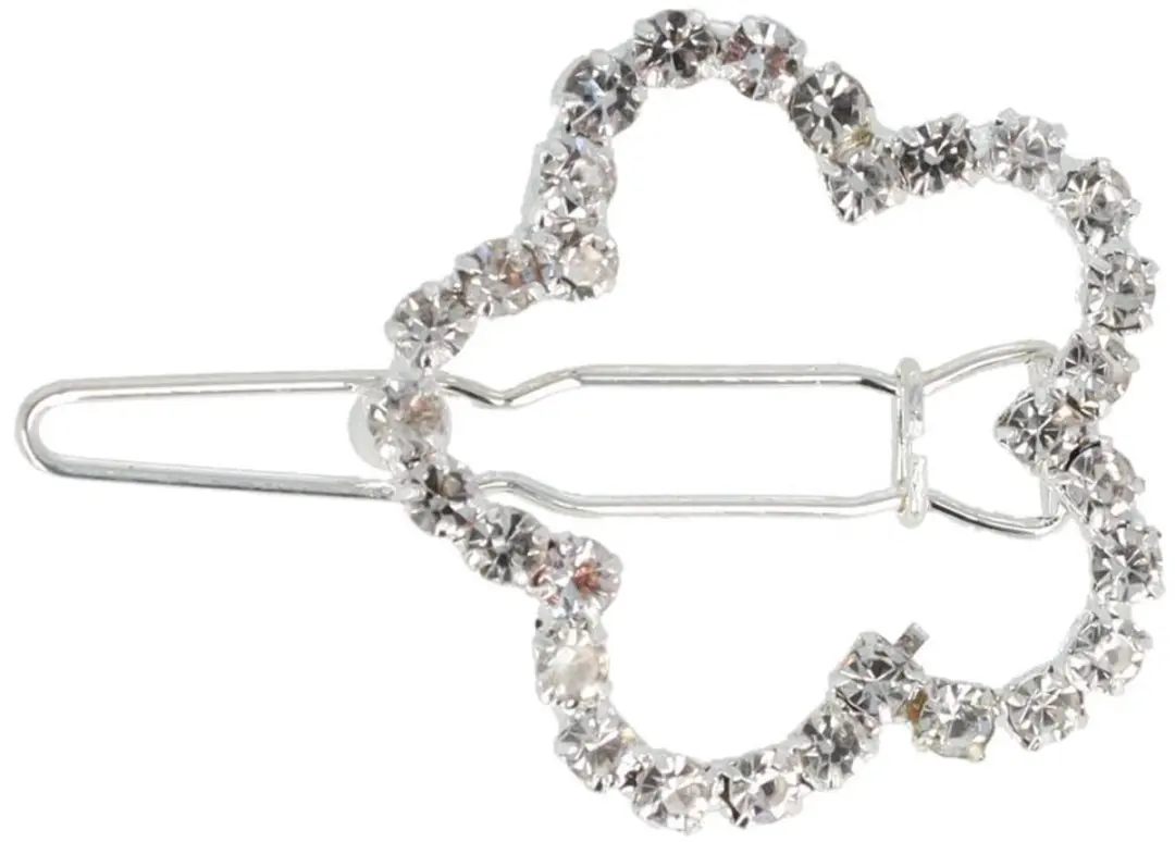 Haarsoires Bloem Strass Haarclip 2.5cm