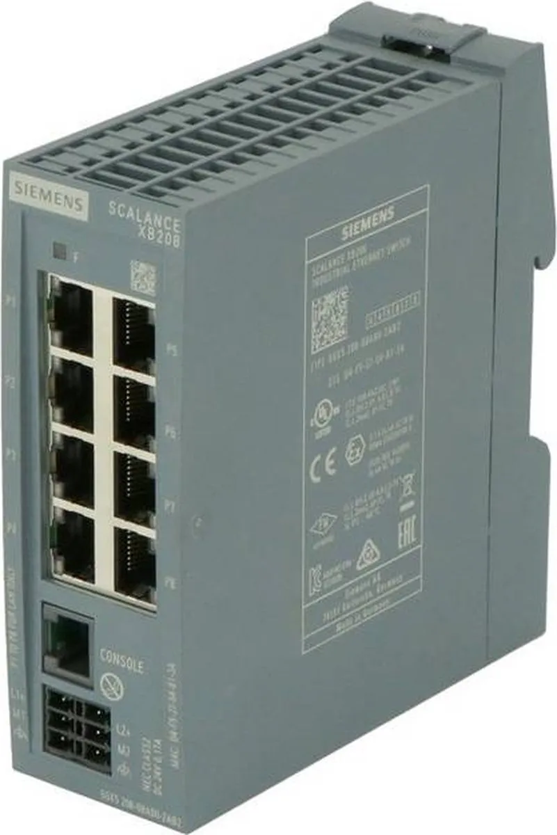 Siemens 6GK5208-0BA00-2AB2 Netwerk Switch 10/100 MBit/s