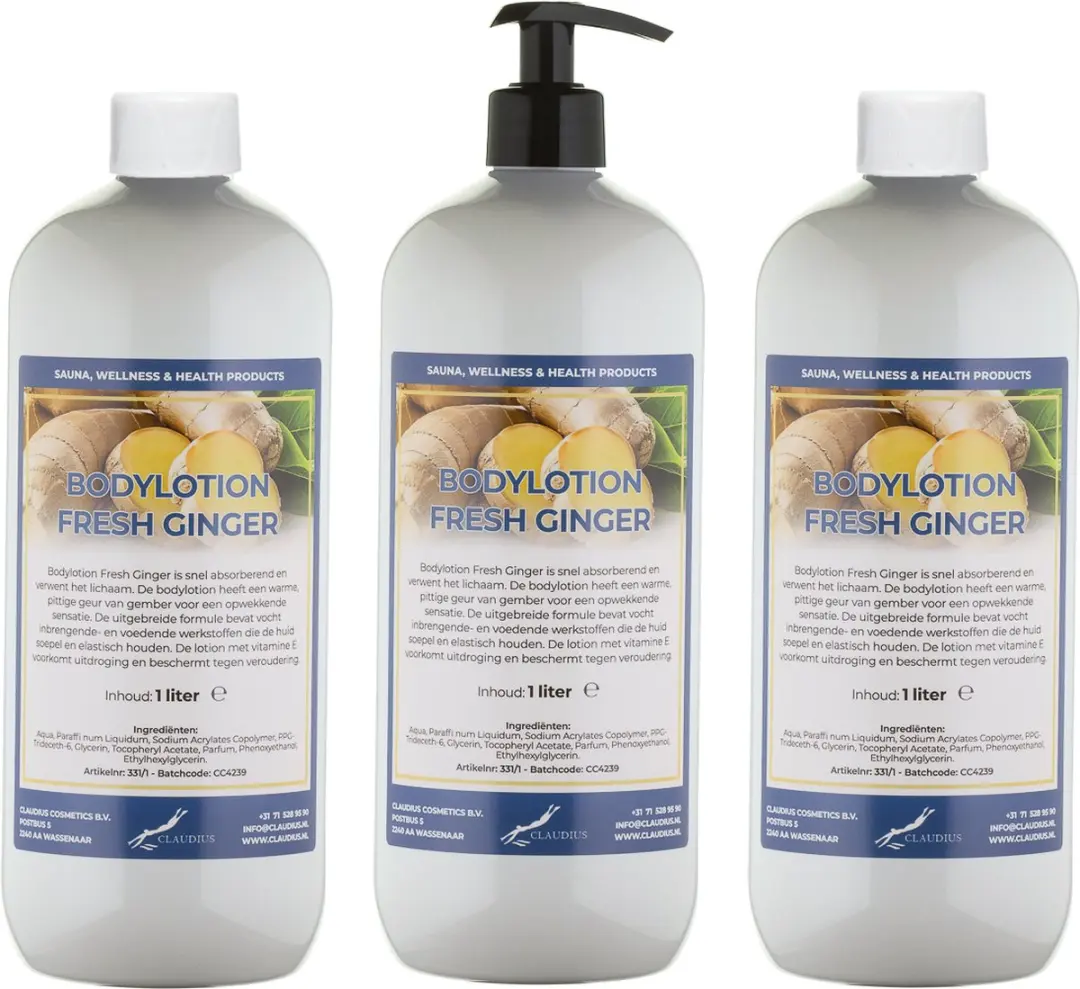 Splashbox Cosmetics Bodylotion Fresh Ginger 3 Liter