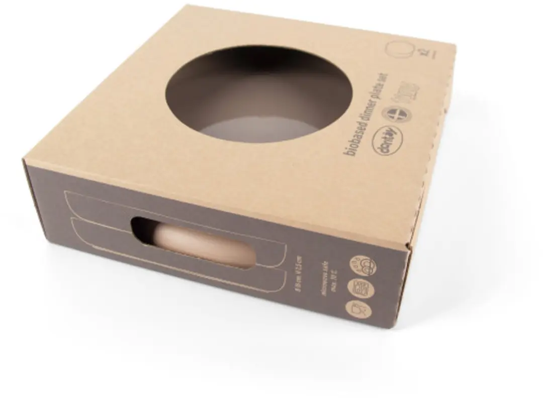 Dantoy Baby Bordenset Bioplastic Zand Mokka - 2-delig - Meerkleurig