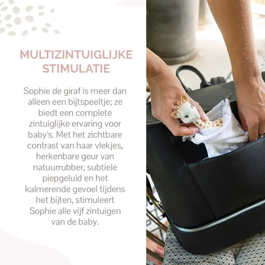 Sophie de Giraf Bijtspeeltje - Natuurlijk Rubber Beige - 18cm