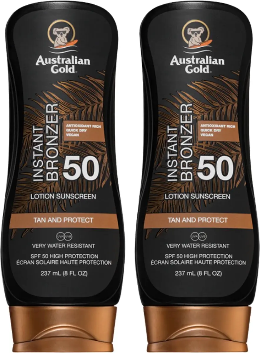 Australian Gold SPF 50 Lotion met Bronzer 237ml