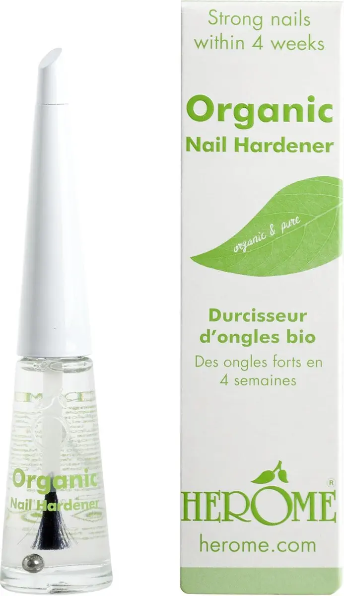 Herome Organic & Pure Nagelverharder & Base Coat 10ml - 2 Stuks