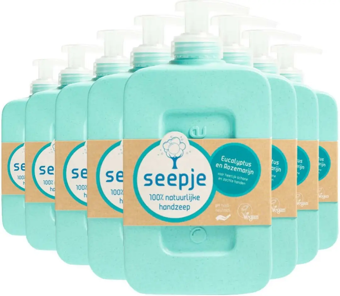 Seepje Handzeep Eucalyptus Rozemarijn 8x300ml