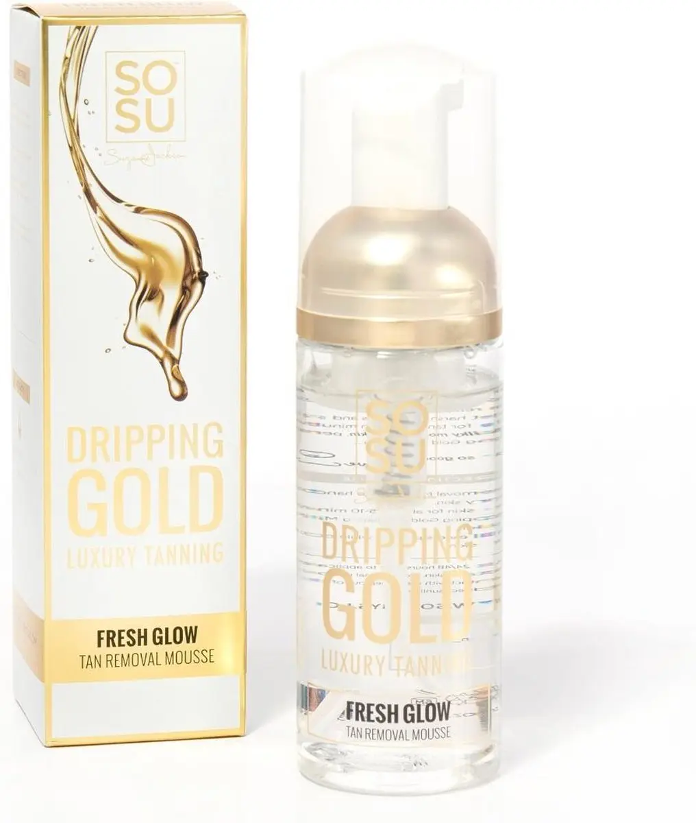 Sosu Dripping Gold Fresh Glow Tan Remover Mousse 150ml - Vegan