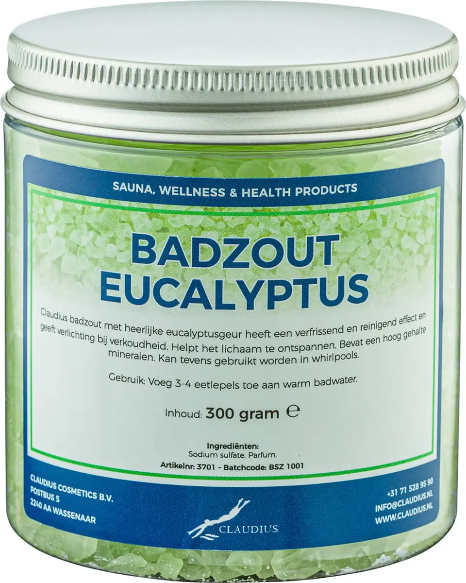 Splashbox Cosmetics Claudius Badzout Eucalyptus 300g - 6 Stuks