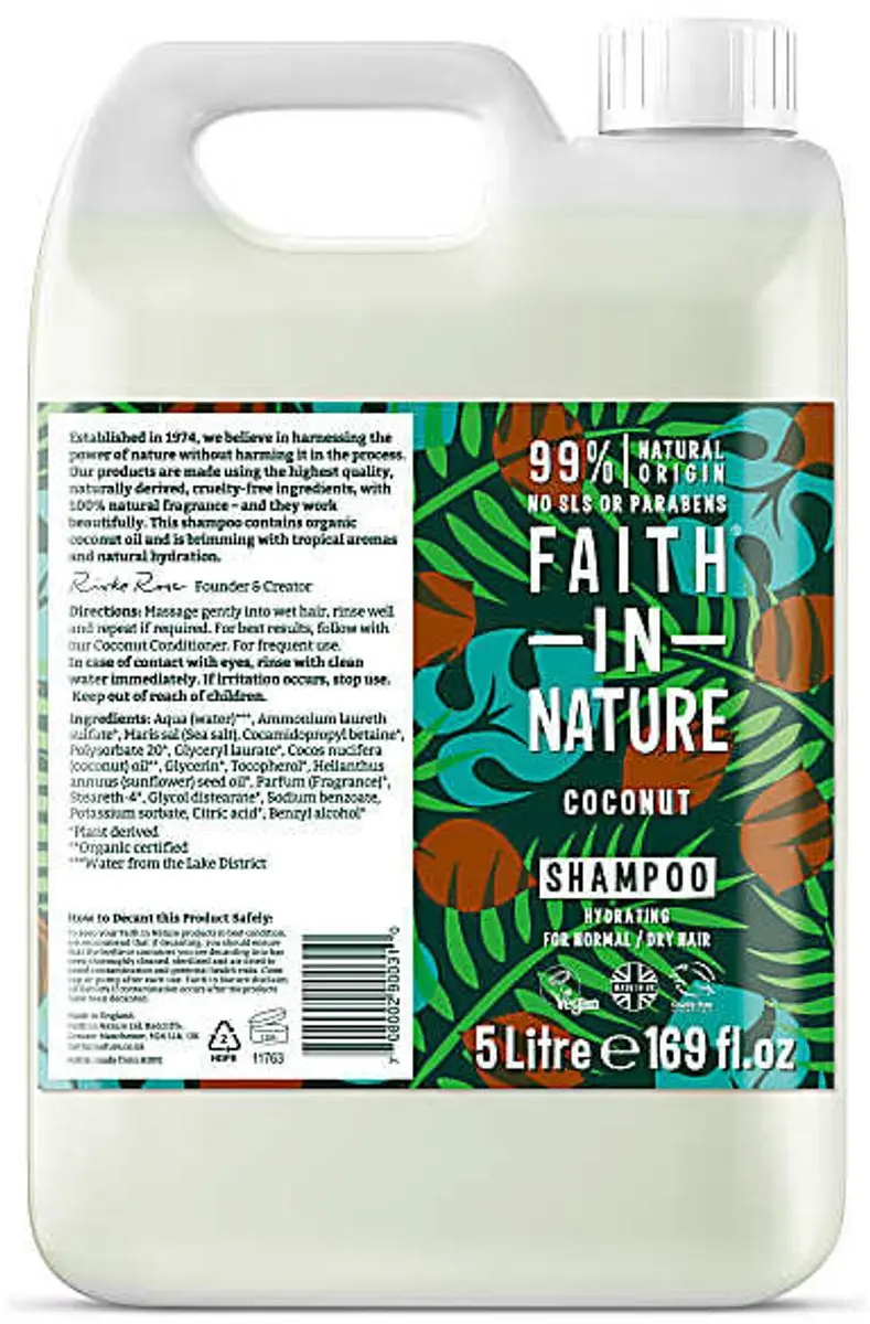 Faith In Nature Kokos Shampoo 5L