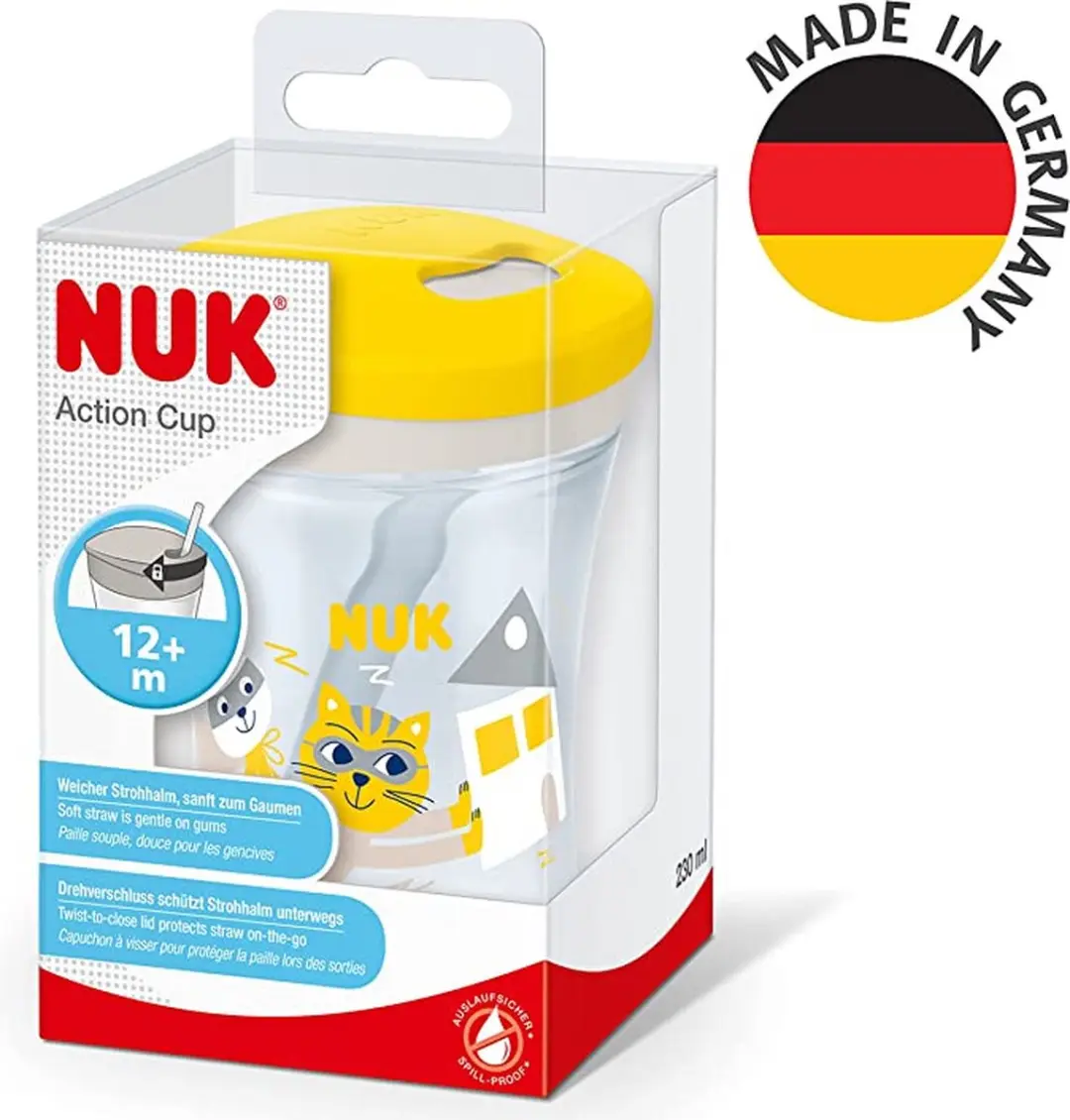 NUK Action Cup 230ml - Geel