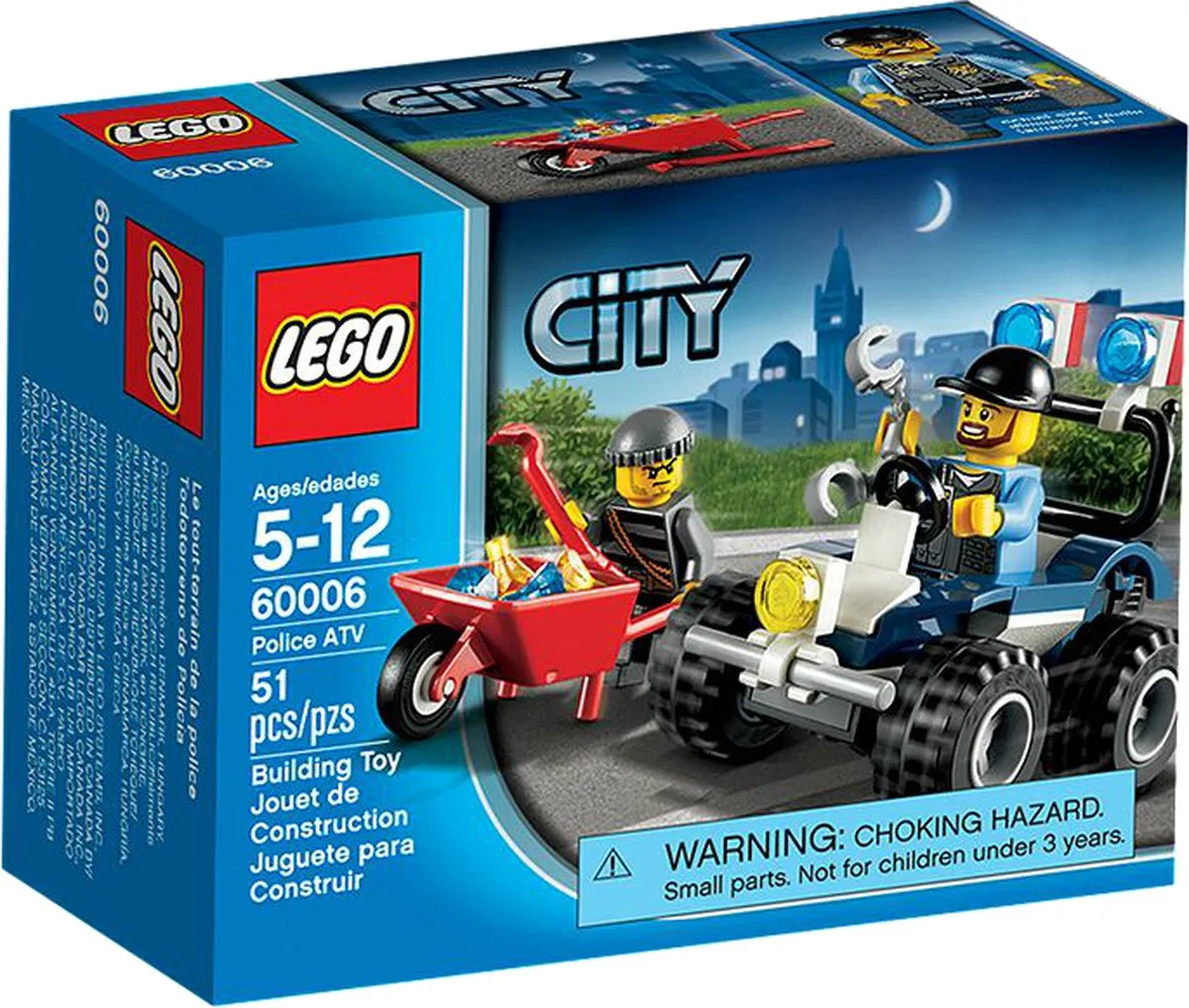 LEGO City Politie Quad 60006 - 2 Minifiguren