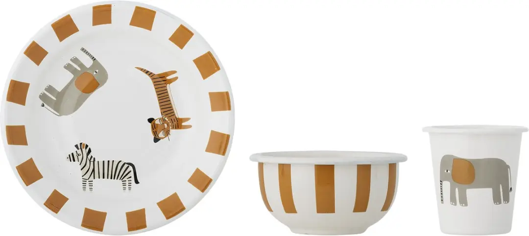 Bloomingville Kinderservies Set Jesse Emaille