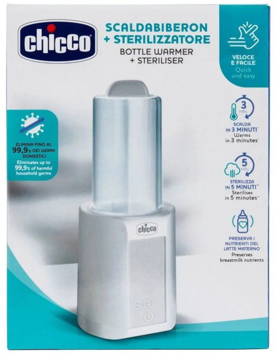 Chicco 4-in-1 Flesverwarmer - Wit
