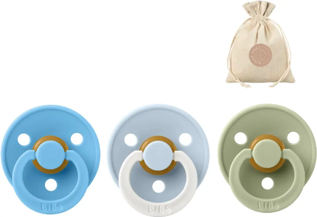 BIBS Breeze Sage Baby Blue Night Spenen