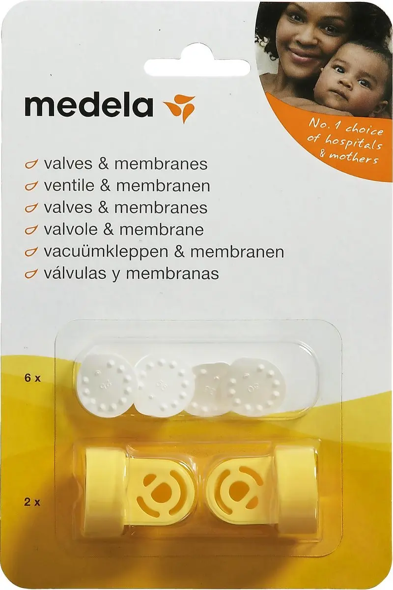 Medela Vacuumset - 8 Stuks - Wit/Geel