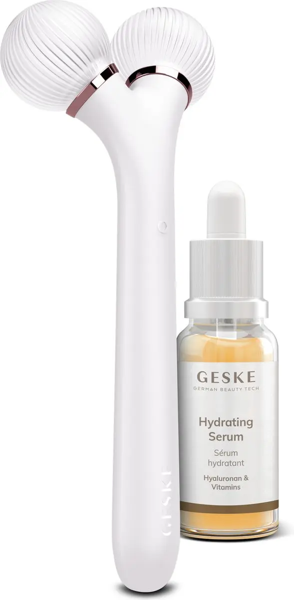GESKE SmartAppGuided Sonic Facial Roller 4-in-1 - 2 Stuks - Groen
