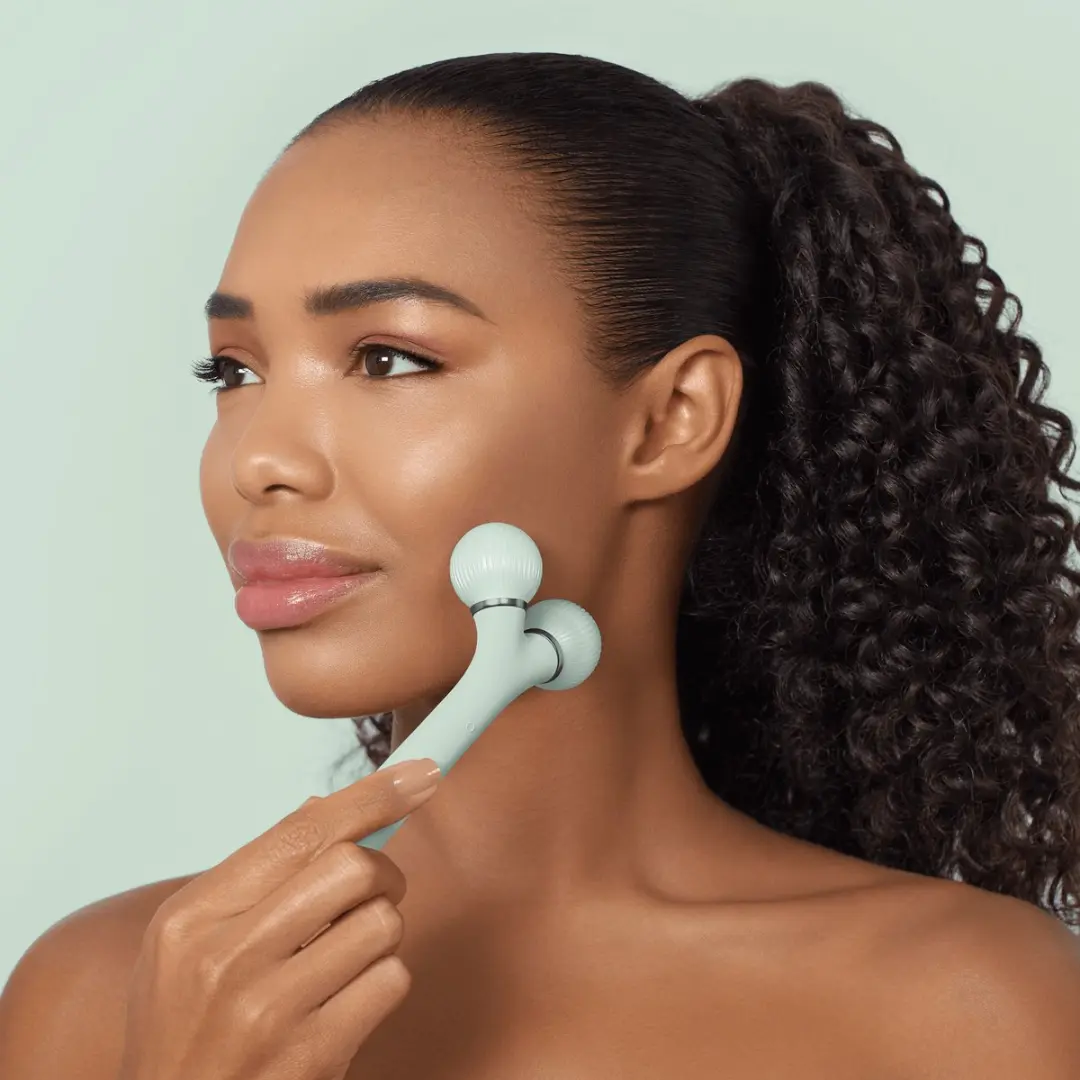 GESKE SmartAppGuided Sonic Facial Roller 4-in-1 - 2 Stuks - Groen