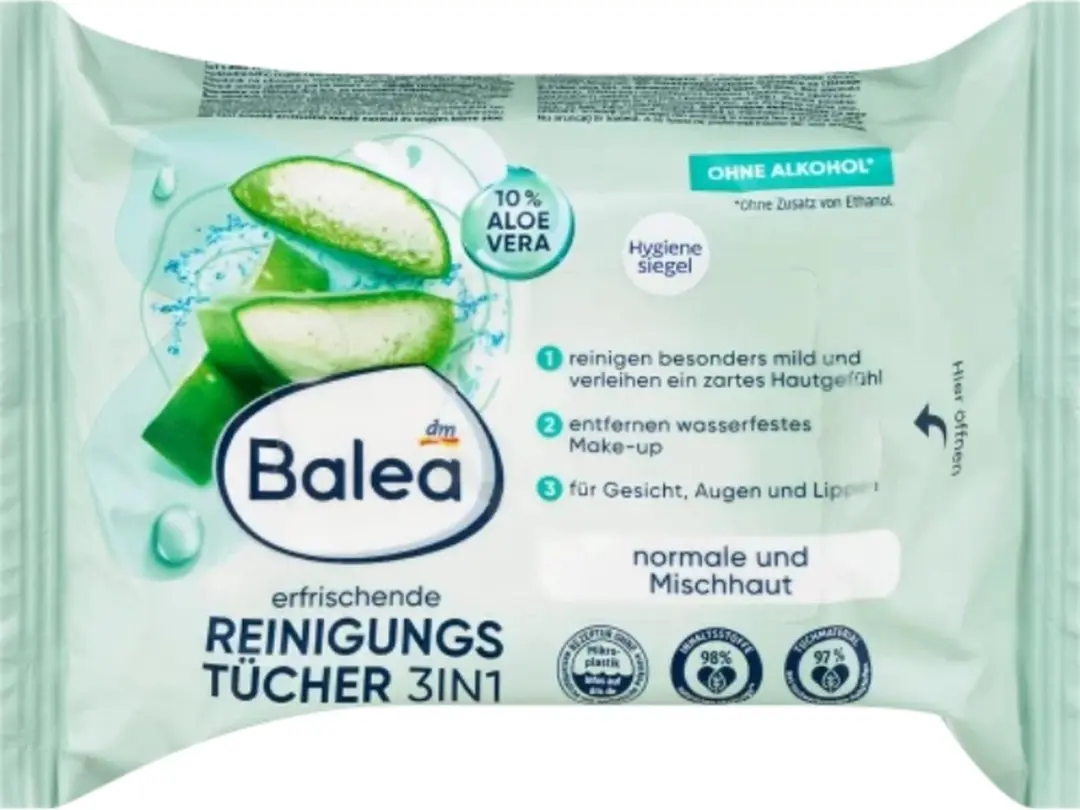Balea Make-up Verwijderaardoekjes 3-in-1