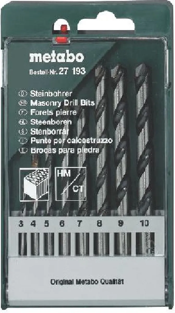 Metabo 627193000 Steenboren Set