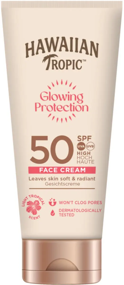 Hawaiian Tropic Glowing Protection Gezichtcrème SPF 50 - 50ml