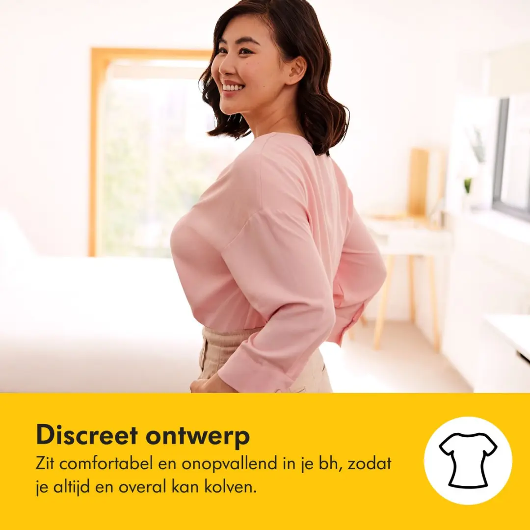 Medela Freestyle Handsfree Dubbele Elektrische Borstkolf - Grijs/Transparant/Geel - afbeelding 6 van 6