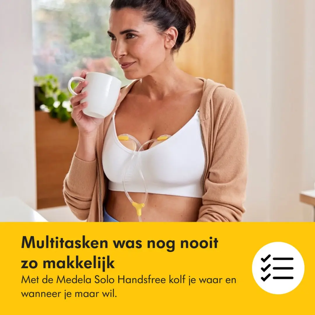 Medela Freestyle Handsfree Dubbele Elektrische Borstkolf - Grijs/Transparant/Geel