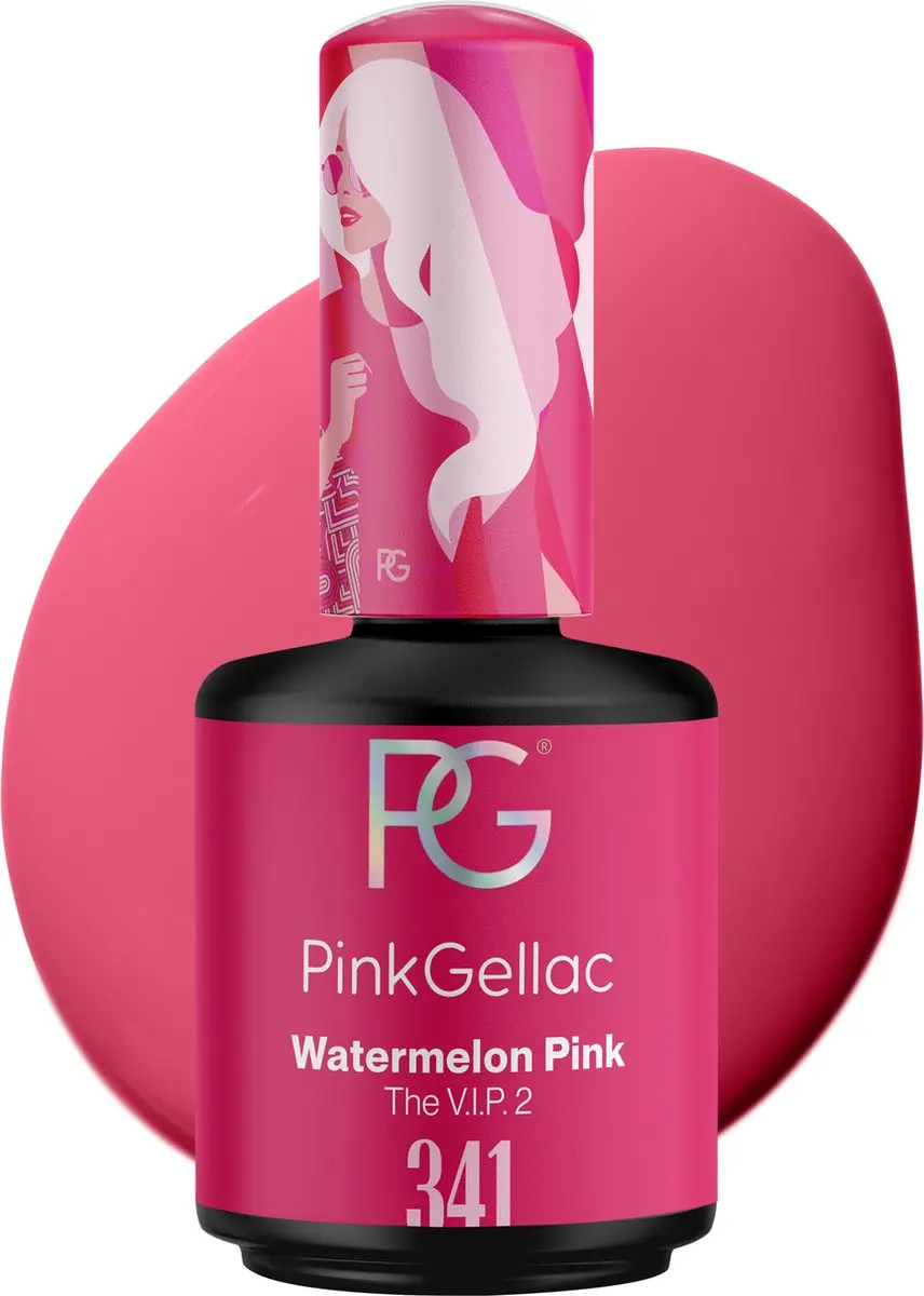 Pink Gellac Watermelon Pink 341 Gellak 15ml