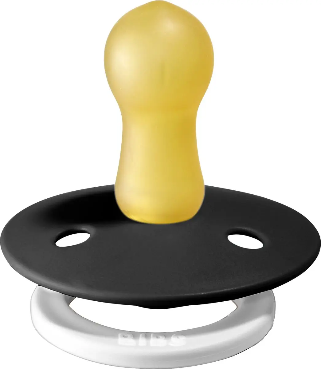 BIBS Glow In The Dark Fopspeen - Zwart