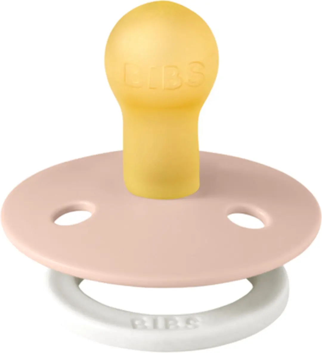BIBS Blush Glow Glow-in-the-Dark Speen - Maat 1 - Natuurrubber