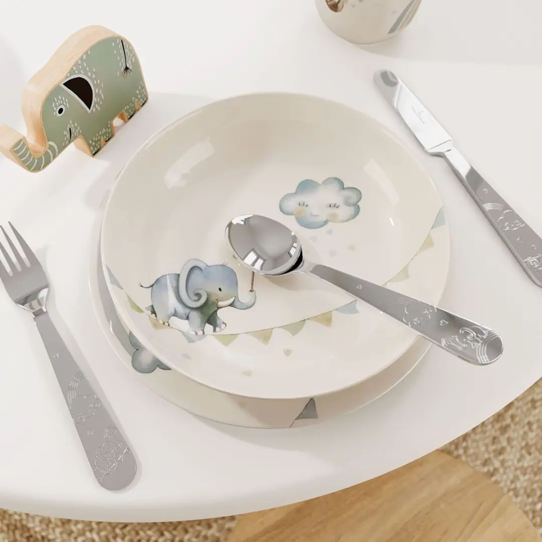 Villeroy & Boch Walk like an Elephant Kinderbestek - 4-delig - Zilver