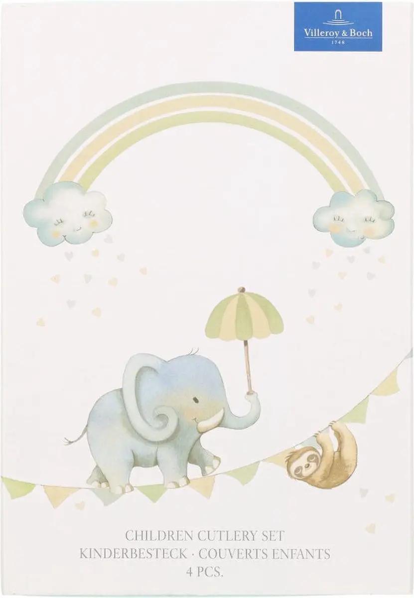 Villeroy & Boch Walk like an Elephant Kinderbestek - 4-delig - Zilver