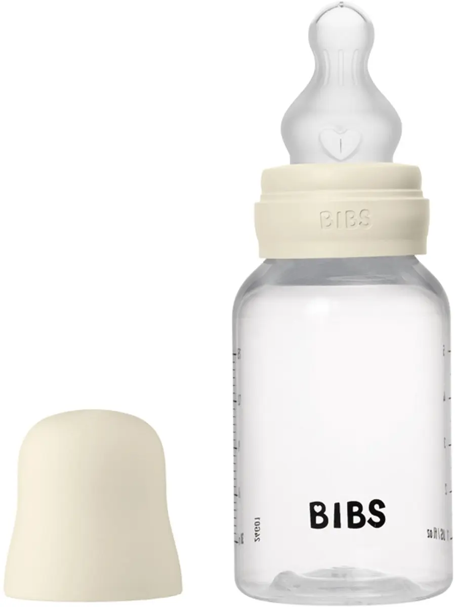 BIBS Fles Slow Flow 150ml - 6 Stuks - Ivory