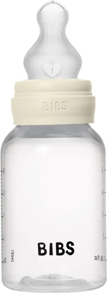 BIBS Fles Slow Flow 150ml - 6 Stuks - Ivory