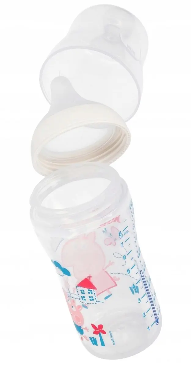 NUK Peppa Pig Perfect Match Babyfles 260ml - Roze
