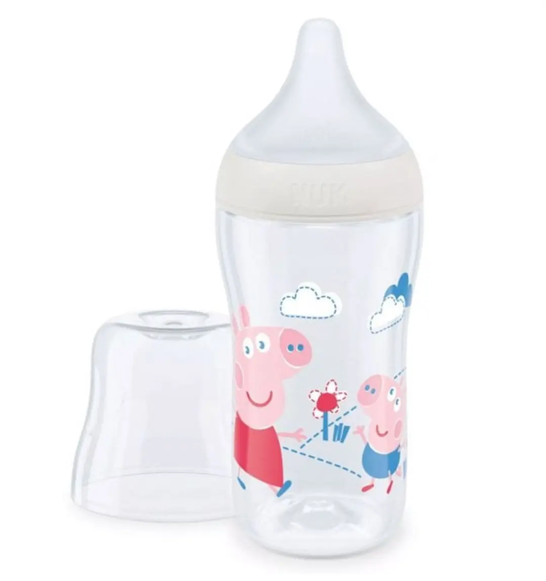 NUK Peppa Pig Perfect Match Babyfles 260ml - Roze