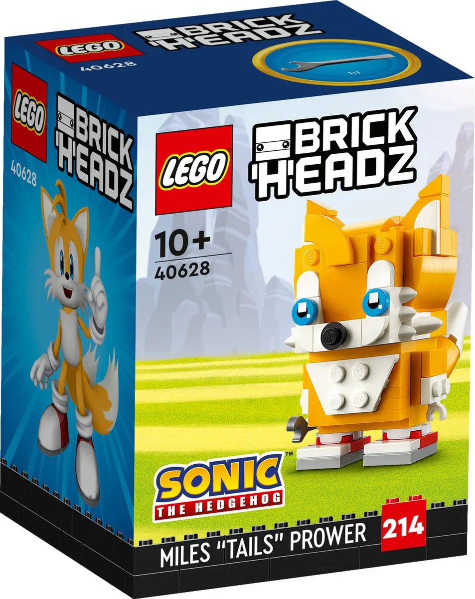 LEGO Brickheadz 40628 Miles Tails Prower - 131 Stukken - Meerkleurig - afbeelding 6 van 6