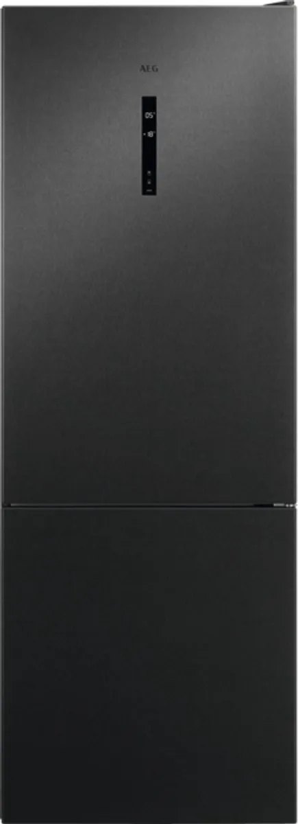 AEG RCB646E3MB Vrijstaand Koelkast 481L - Zwart/Grijs/RVS