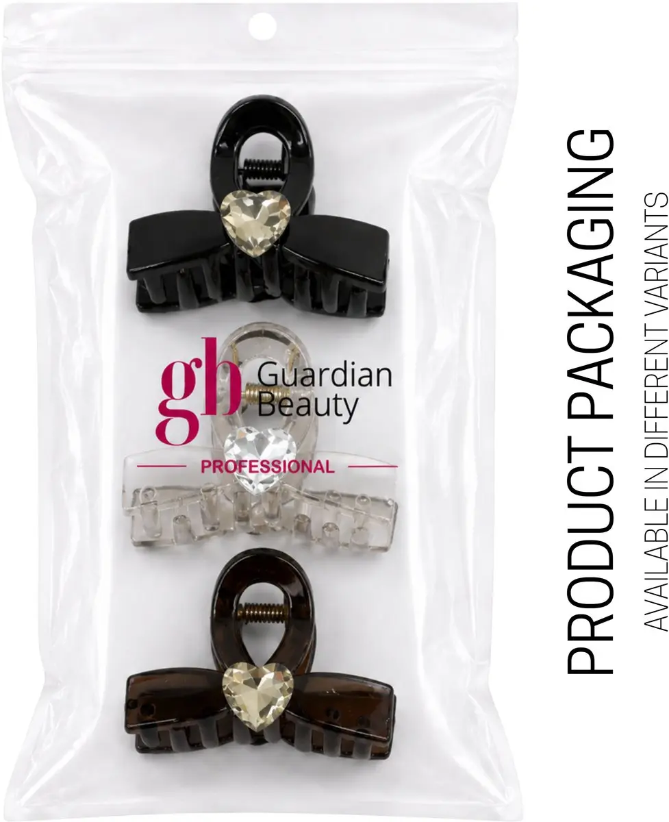 Guardian Beauty Haarclips Set 6-delig - Zwart/Lichtbeige/Donkerbruin