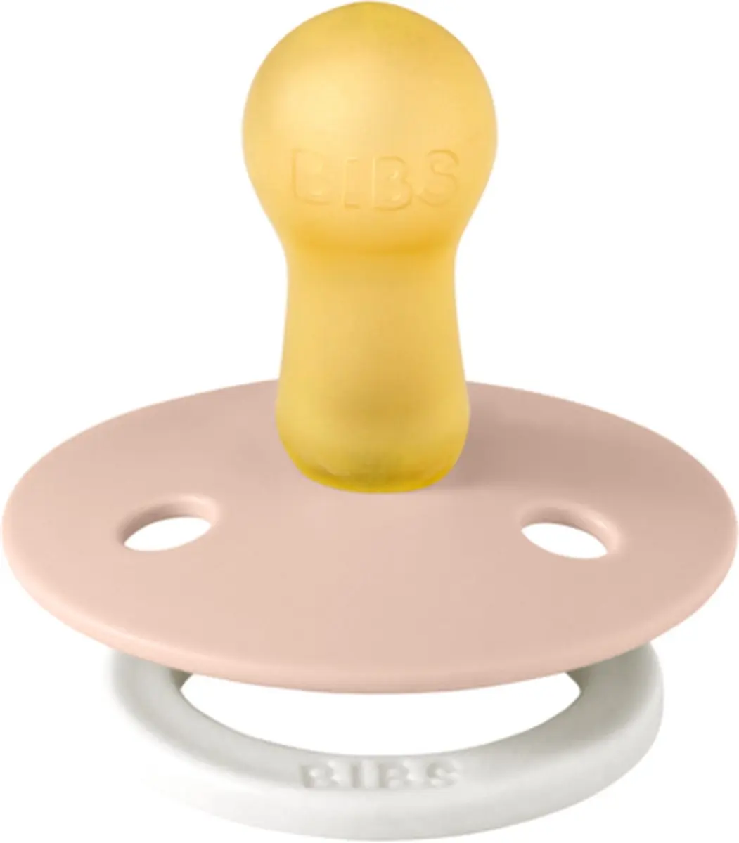 BIBS Blush Glow Glow-in-the-Dark Speen Maat 2 - 6-18 maanden