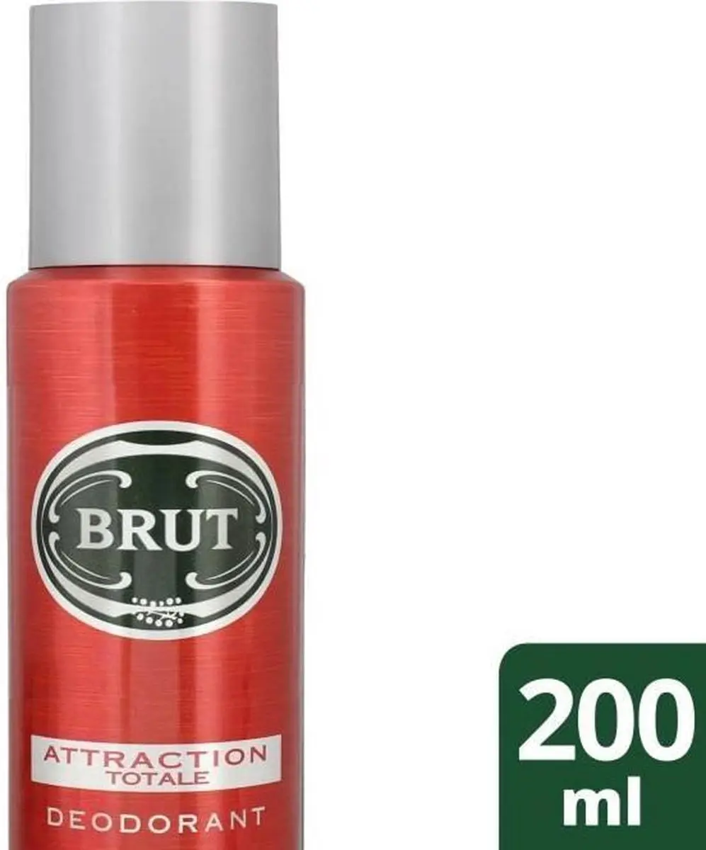 Brut Homme Deodorant Total Attraction Spray 200ml - 6 Stuks