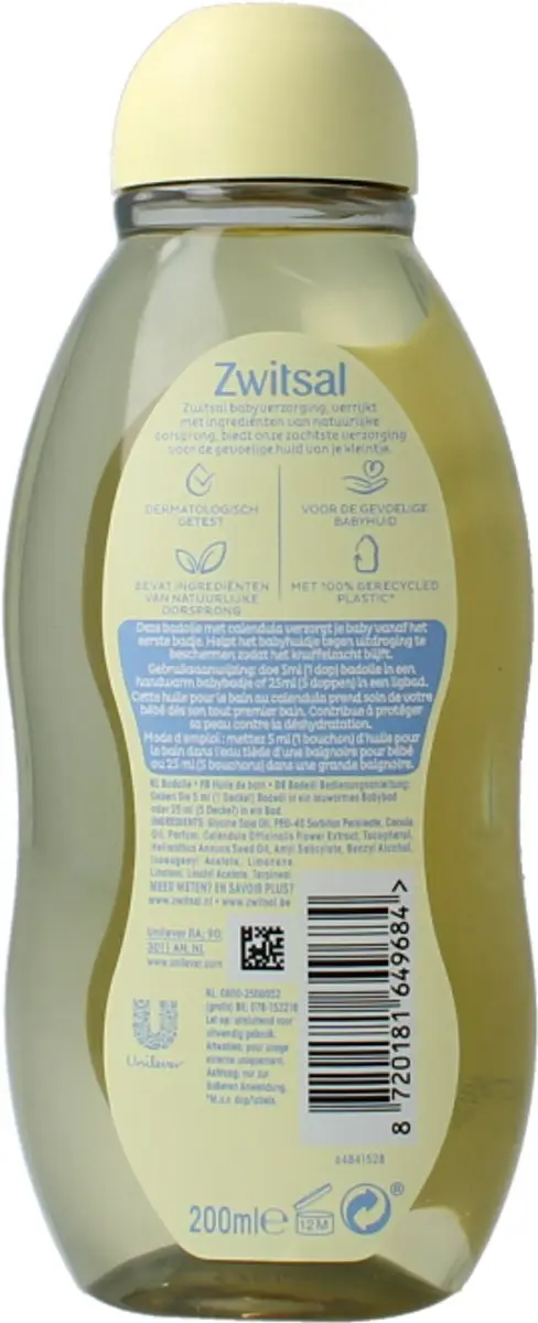 Zwitsal Baby Badolie 200ml