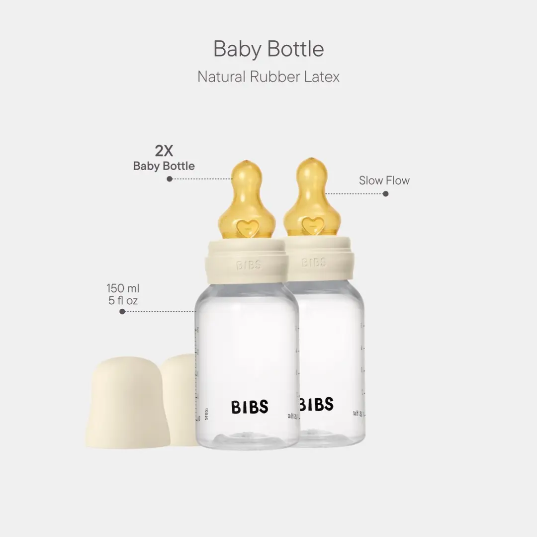 BIBS Babyfles 150ml - 2 Stuks - Ivory