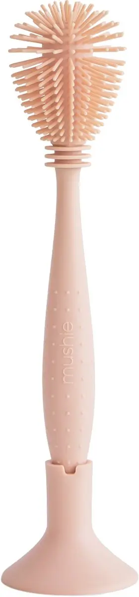 Mushie Silicone Flessenborstel Roze