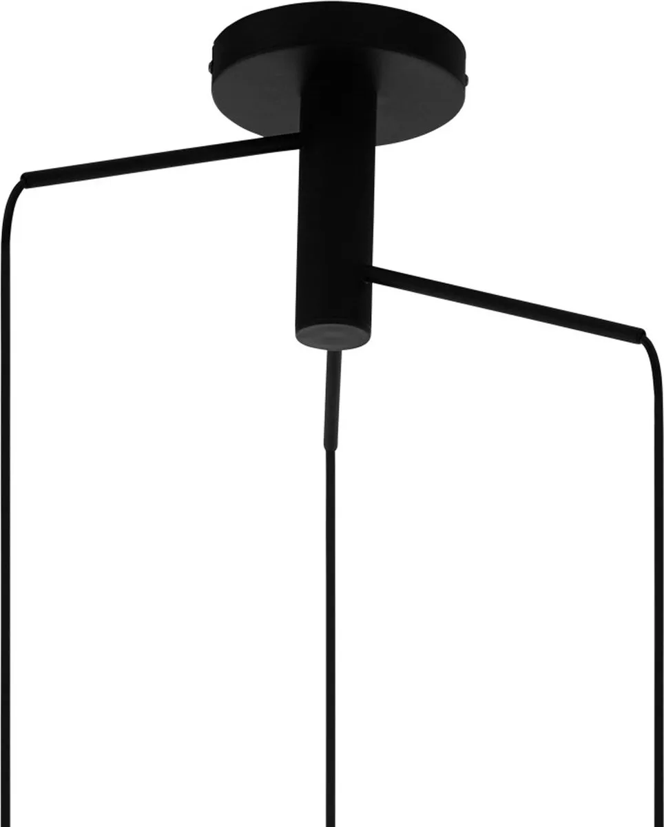 Eglo Mirtazza Hanglamp E27 - 3-armig - Ø59cm - Zwart/Champagne