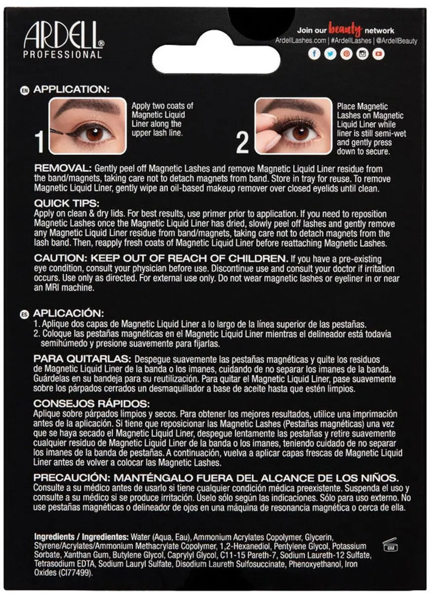 Ardell Magnetic Liquid Eyeliner Accent 002 - Zwart