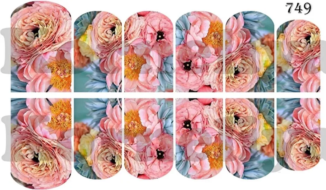 Korneliya Decal Nail Wrap WD 749