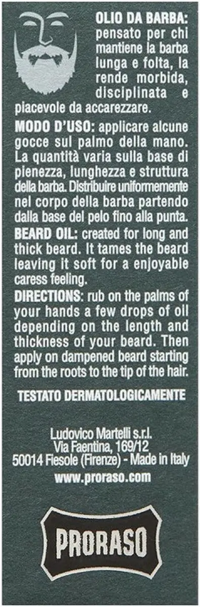 Proraso Cypress & Vetyver Baardolie 30ml